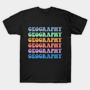 Funny geography women world geography teacher thank you T-Shirt